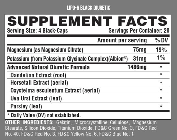 Nutrex: Lipo-6 Black Diuretic - Image 2