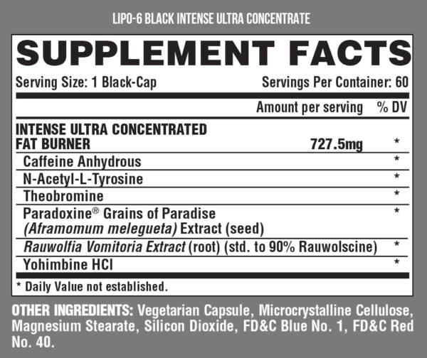 Nutrex: Lipo-6 Black Intense - Image 2