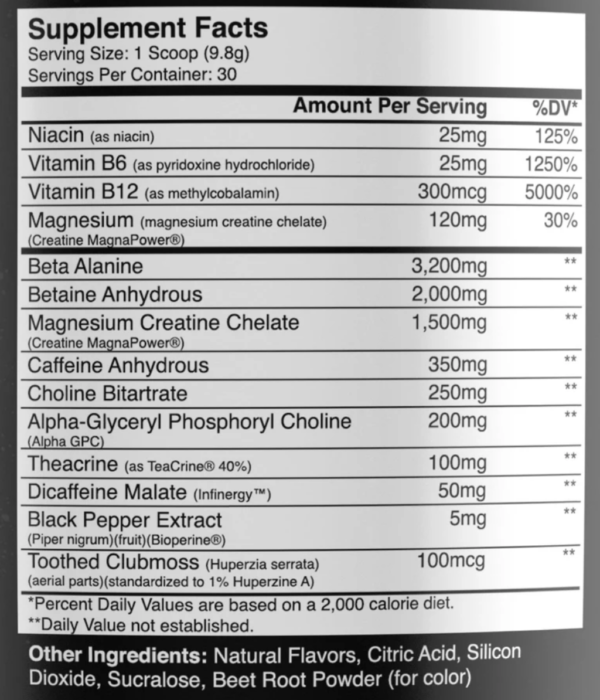 Axe & Sledge Supplements: Seventh Gear Extreme Pre-Workout - Image 2