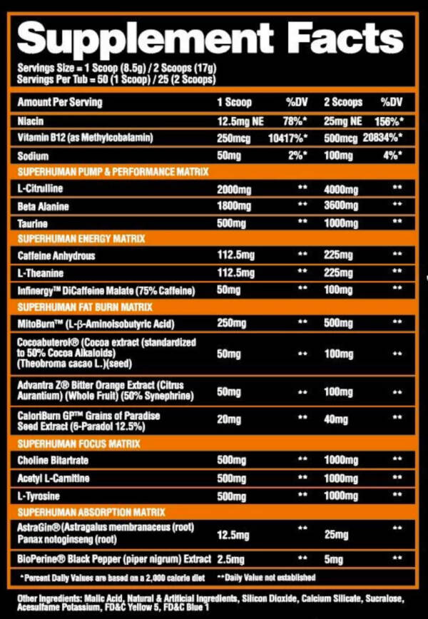 Alpha Lion: SuperHuman Burn Pre-Workout - Image 2